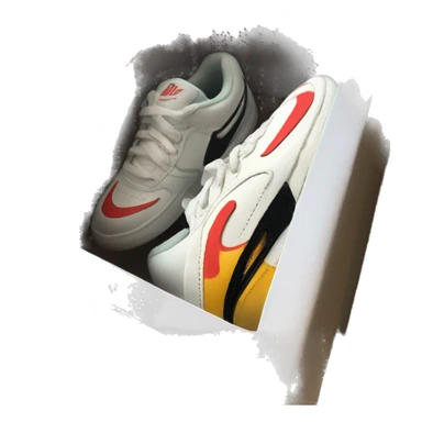 Nike shoes in shoe box sticker