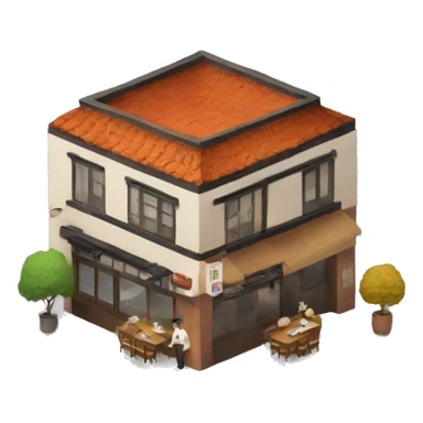 Korean restaurant with apartment above sticker