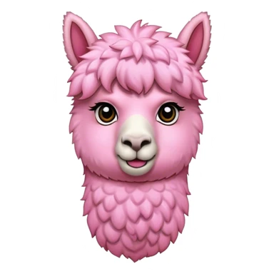pink alpaca  sticker