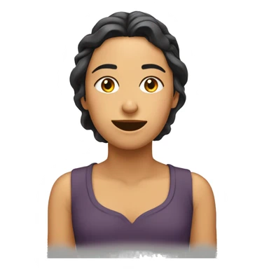 Una morena durmiendo sticker