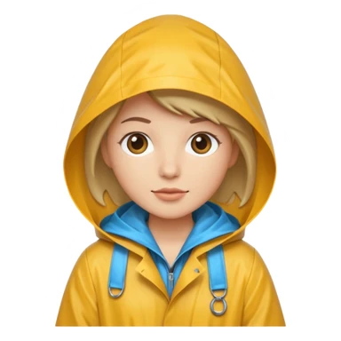 fotographer with rain coat sticker