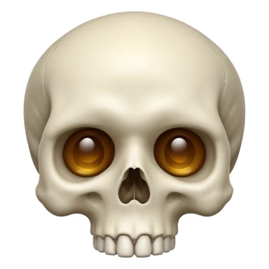 skull looking up  sticker