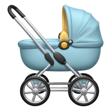 baby carriage  with inside view sticker