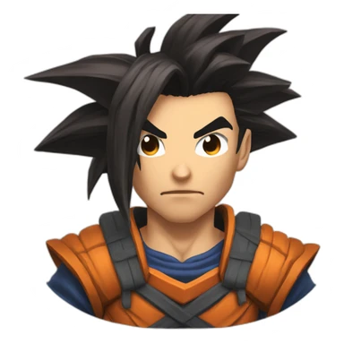 yasuo from league of legend in the style of dragon ball z sticker