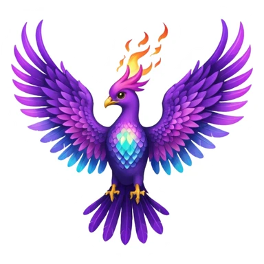 Purple flame phoenix wings 



 sticker