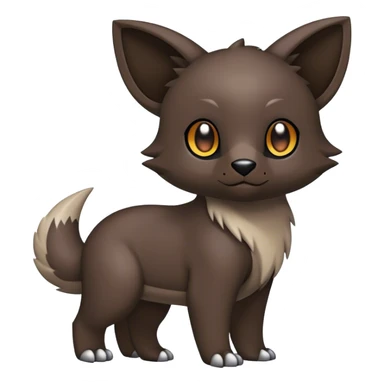 Cute cool dark animal hybrid Fakemon full body sticker
