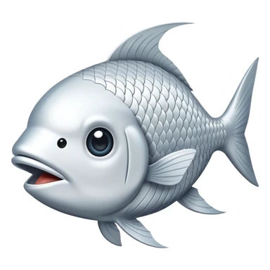 make a white fish emoji sticker