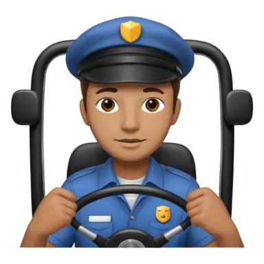 Bus Driver - cap, steering wheel





 sticker