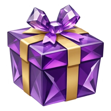  Gift box made of Amethyst sticker