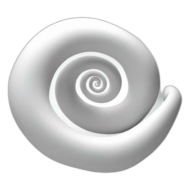 white 3d spiral sticker