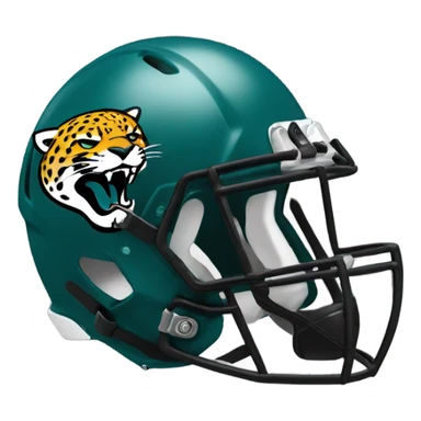 Jacksonville jaguars black football helmet sticker