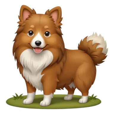 Shetland sheepdog pooping sticker