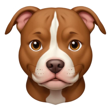 Un pitbull de carita tierna  sticker