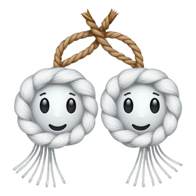 two ends of the thread sticker