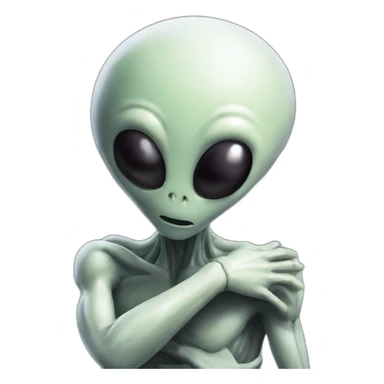 Ridley Scott alien sending hug sticker