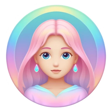 soft aura glow sticker