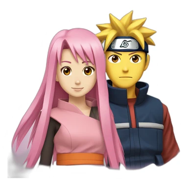 Naruto et sakura sticker