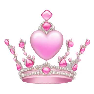princess pink tiara sticker