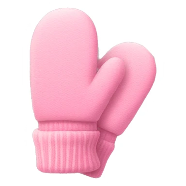 Pink soft mittens sticker