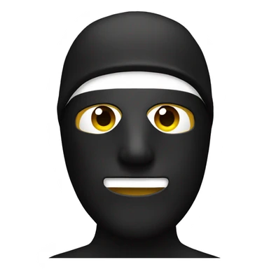 man with ski mask sticker
