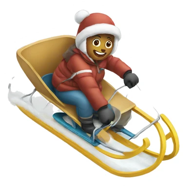 sledding  sticker