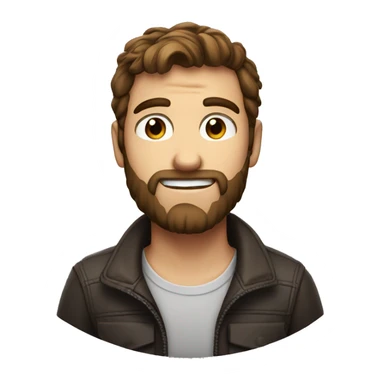 a guy with lens with brown hair a small little bit o beard of 3 days sticker