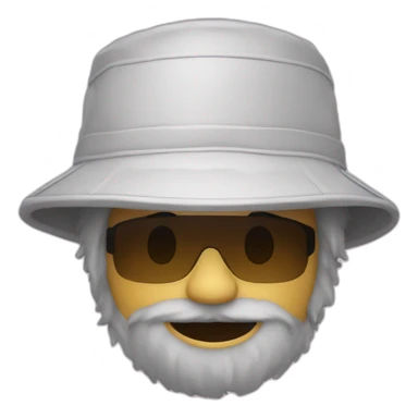 hairy bucket hat sticker