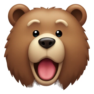 Bear with harts around  sticker