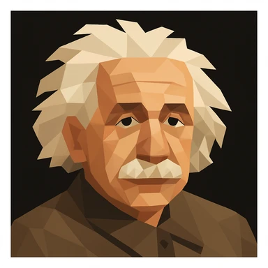 Turn the figure in this picture to an avatar. Low-poly flat style. Pure black background sticker