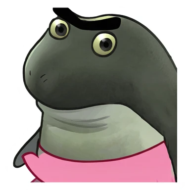 Penguin wearing pink tutu sticker