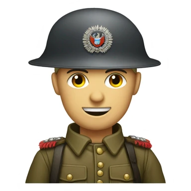 german ww1 soldier with spiked hat sticker