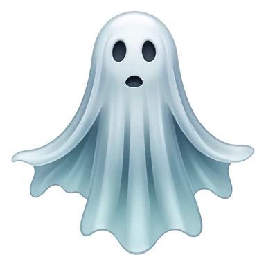 spooky ghost-like phantom, ethereal apparition sticker