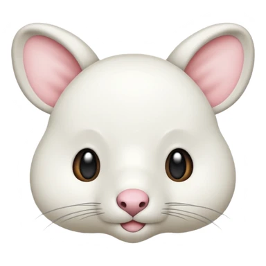 GENERATE ME A MOMONGA WHITE ANIMAL  FROM CHIIKAWA sticker