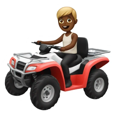 Me in a quad bike  sticker