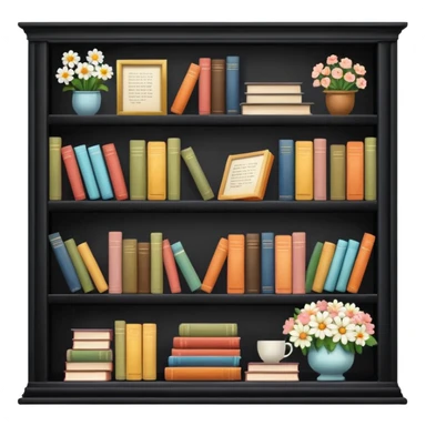 Soft floral library  sticker