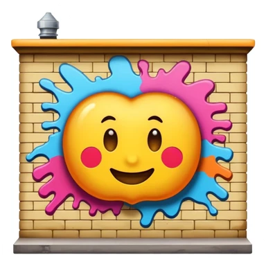 Graffiti painting top wall sticker