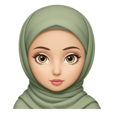 pretty bratz hijabi sage eyes sticker