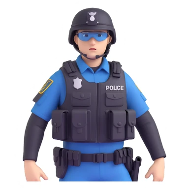 Polis özel harekat, tactical police officer in action pose, black uniform, helmet, and tactical vest, Turkish police special operations sticker