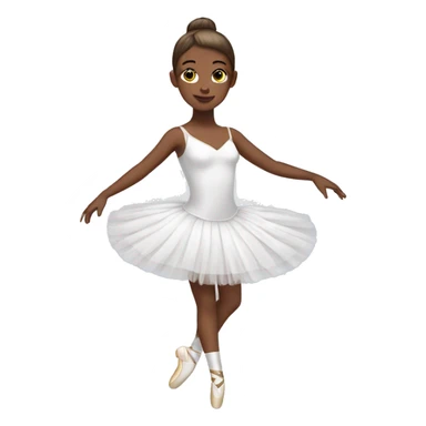 Ballerina white costume  sticker