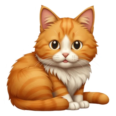 cat itching itself sticker