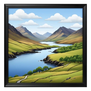 Scottish highlands sticker