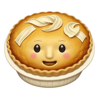 cute pie emoji no face sticker