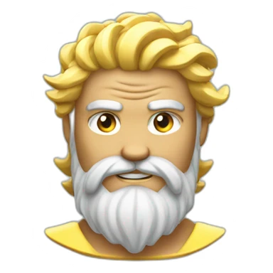 Zeus with lightening bolt sticker