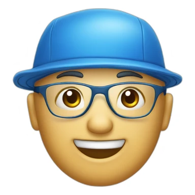 Nageur avec un bonnet de natation bleu et des lunettes de natation  sticker