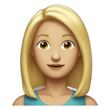 54 year old blond old twin sisters with shoulder length hair sticker