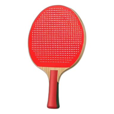 red Table Tennis Paddle sticker