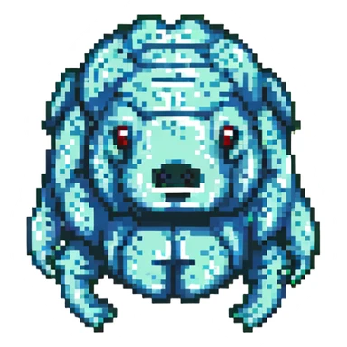 tardigrade with glitch art style, digital distortion, vibrant colors sticker