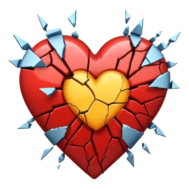Emoji heart break iphone XR  sticker