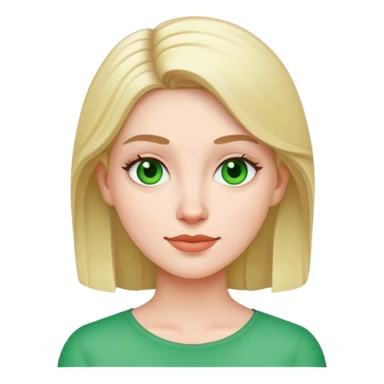 White F with green background sticker