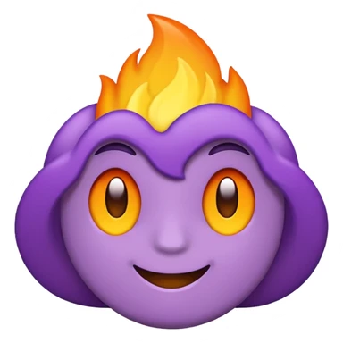 plain purple no orange colorfire sticker